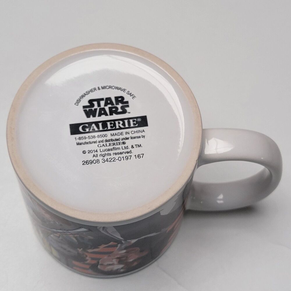 Star Wars Chewbacca Han Solo Ceramic Coffee Mug Galerie Tea Cup Collectible 2014 - Picture 4 of 6